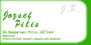 jozsef pilis business card